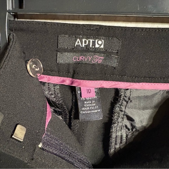 Apt. 9 Black Curvy Fit Pants - Picture 3 of 6